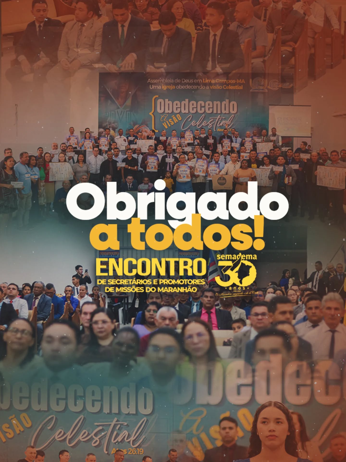 🙏 Agradecemos a todos os pastores, promotores de missões, coordenadoras de projetos, secretários de missões e à Assembleia de Deus em Lima Campos, na pessoa do seu presidente, o Pastor Elicio Carlos, pela calorosa recepção e pela participação no Encontro de Promotores e Secretários de Missões das ADs no Maranhão.

Foram dias de comunhão, aprendizado e fortalecimento da visão missionária, reafirmando nosso compromisso com a obra de Deus. Que o Senhor continue abençoando cada vida e fazendo prosperar a obra missionária em nosso estado e além das fronteiras. 🌍📖✨
