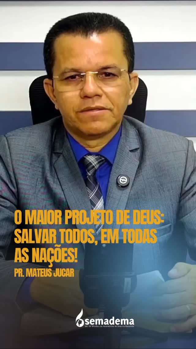 🗺️ O MAIOR PROJETO DE DEUS: SALVAR TODOS, EM TODAS AS NAÇÕES!

Neste vídeo, trazemos um trecho inspirador da mensagem ministrada pelo Pastor Mateus Jucar durante a Live Missões em Foco.

“O projeto eterno da salvação é a providência de Deus para que os pecadores venham a se converter, aceitem a Cristo como Salvador e sejam resgatados do caminho da perdição eterna.”
