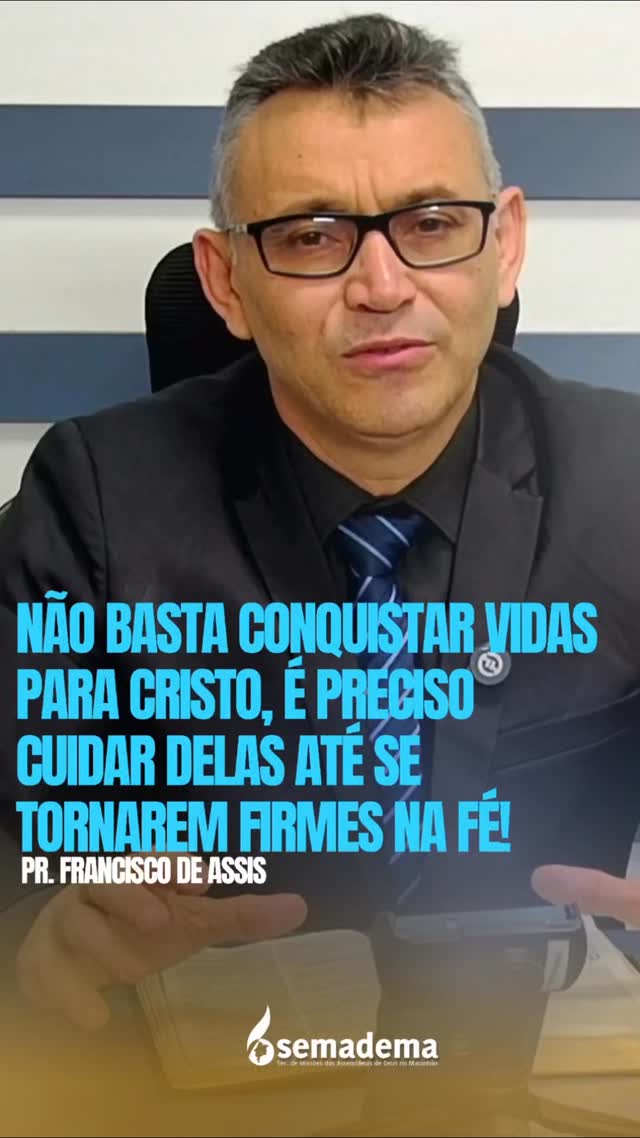 🗺️ NÃO BASTA CONQUISTAR VIDAS PARA CRISTO, É PRECISO CUIDAR DELAS ATÉ SE TORNAREM FIRMES NA FÉ!

Neste vídeo, trazemos um trecho inspirador da mensagem ministrada pelo Pastor Francisco de Assis durante a Live Missões em Foco.

“Como está a permanência dos novos convertidos na fé em Cristo no seu campo de trabalho? Os novos têm permanecido ou é comum se decidirem e depois se afastarem? Você tem ido em busca dessas vidas, cuidado delas e fortalecido a sua fé, confirmando o ânimo dos discípulos?” 

#semadema #postviral #missões
