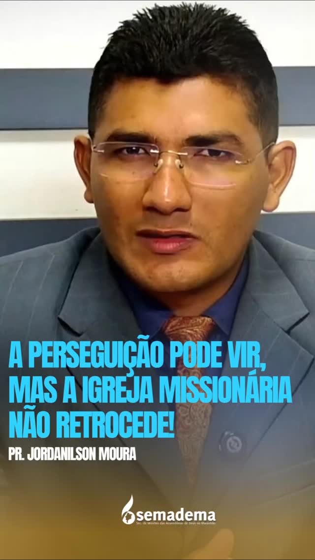 🗺️ A PERSEGUIÇÃO PODE VIR, MAS A IGREJA MISSIONÁRIA NÃO RETROCEDE!

Neste vídeo, trazemos um trecho inspirador da mensagem ministrada pelo Pastor @pr.jordanilsonmoura durante a Live Missões em Foco.

“Mesmo em meio à perseguição, a igreja não pode retroceder, recuar ou voltar atrás; pelo contrário, ela deve avançar e continuar anunciando o Senhor Jesus, porque a mão do Senhor é com aqueles que fazem a Sua obra.”