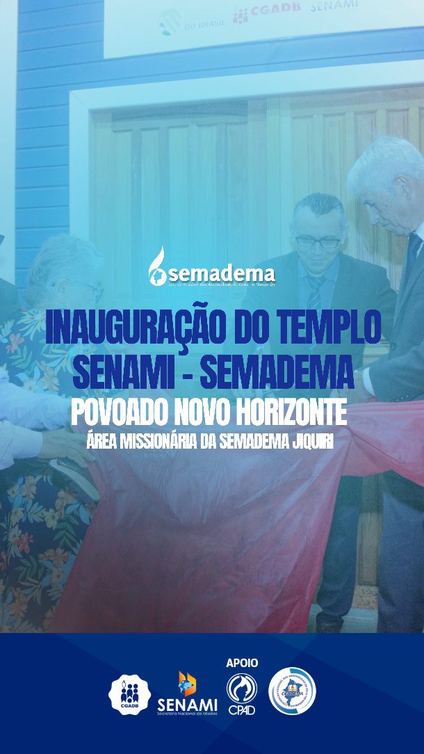 ✨ INAUGURAÇÃO DO TEMPLO SENAMI – SEMADEMA ✨

Foi realizada a inauguração do novo templo em parceria com a SENAMI no povoado Novo Horizonte, Área Missionária da Semadema de Jiquri em Araiose– MA um marco missionário para a glória de Deus!

A celebração contou com a presença do Pr. Saulo Gregório(SENAMI), dos pastores Adeli e Irineu, além de Pastores e irmãos da região também participaram deste momento especial.

Uma noite de gratidão, comunhão e celebração pela expansão da obra missionária, que segue iluminando vidas e transformando comunidades.

A Deus toda honra!