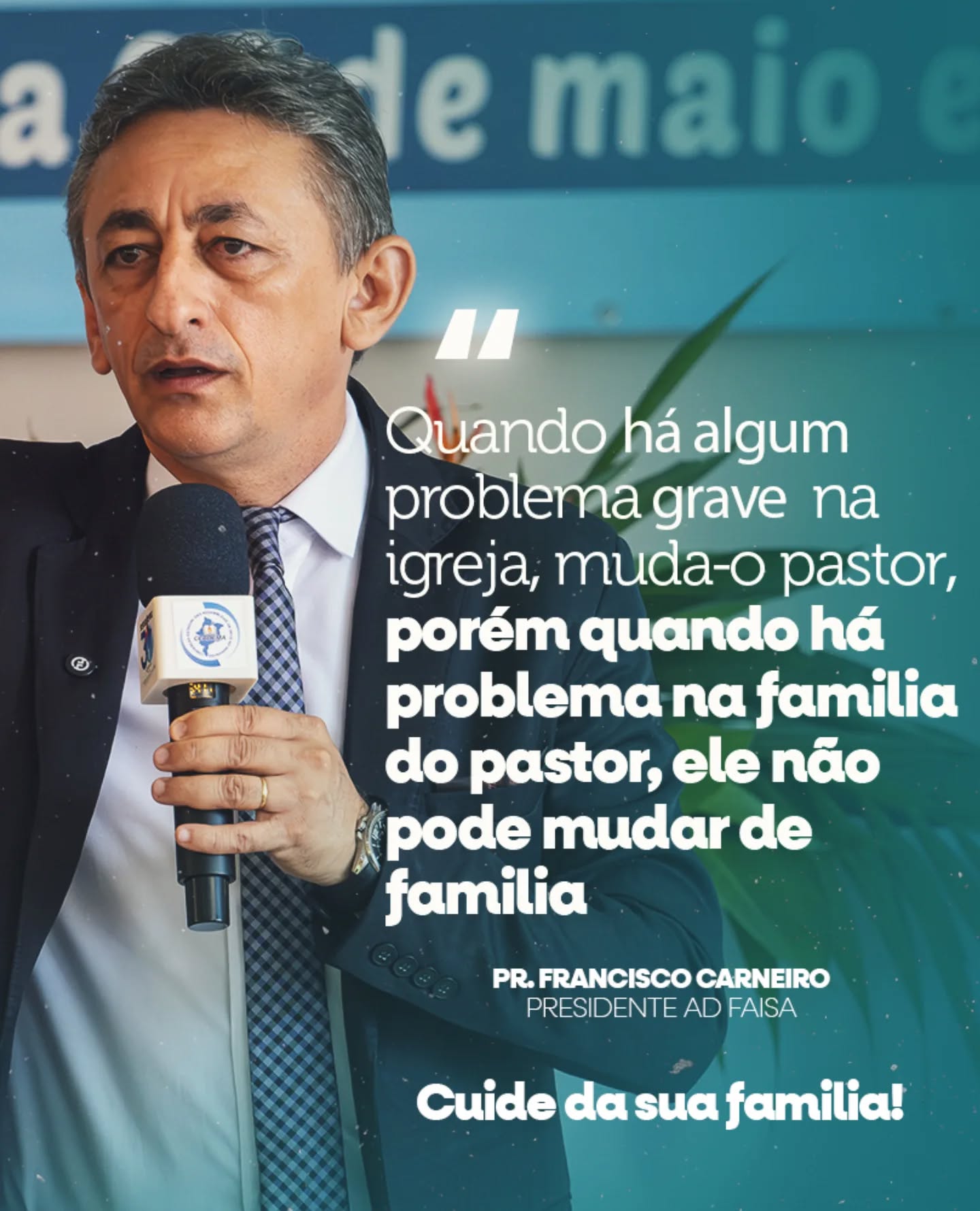 🔥 MINISTRAÇÃO – PLENÁRIA

Na plenária, o Pr. Francisco Carneiro trouxe uma palavra forte e necessária sobre o equilíbrio entre ministério e vida familiar.

Não existe ministério saudável sem família bem cuidada.

Um chamado ao alinhamento, à responsabilidade e ao cuidado com aquilo que Deus confiou primeiro: o lar.

✨ Semadema sempre em frente.
