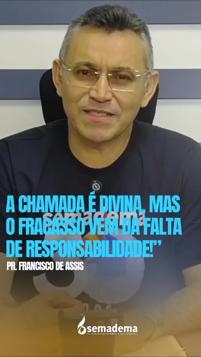 🗺️ A CHAMADA É DIVINA, MAS O FRACASSO VEM DA FALTA DE RESPONSABILIDADE!!

Neste vídeo, trazemos um trecho inspirador da mensagem ministrada pelo Pastor Francisco de Assis durante a Live Missões em Foco.

“A chamada divina não invalida a responsabilidade humana, pois o fato de Deus nos chamar não nos isenta das responsabilidades que acompanham esse chamado. Pelo contrário, quanto maior for o chamado, maior será a responsabilidade, porque a quem muito é dado, muito será cobrado.”