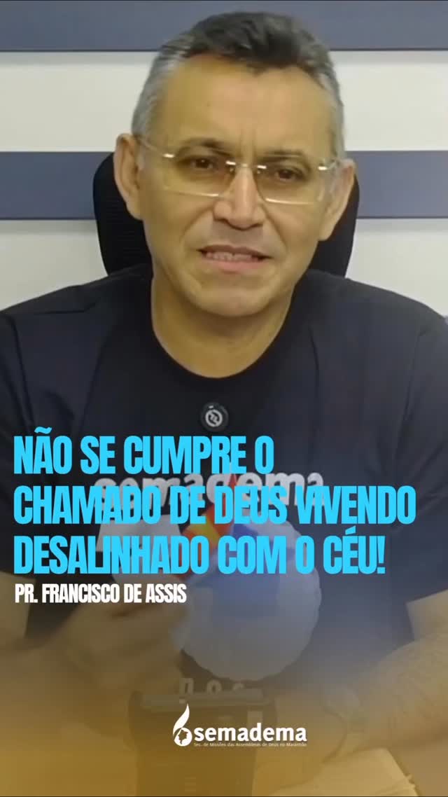 🗺️ NÃO SE CUMPRE O CHAMADO DE DEUS VIVENDO DESALINHADO COM O CÉU!

Neste vídeo, trazemos um trecho inspirador da mensagem ministrada pelo Pastor Francisco de Assis durante a Live Missões em Foco.

“Nós não podemos cumprir o chamado de Deus vivendo uma vida de desobediência, nem viver o nosso chamado desalinhados com o céu; a chamada ministerial precisa ser vivida dentro da vontade de Deus, por pessoas que estejam em comunhão com Ele.”