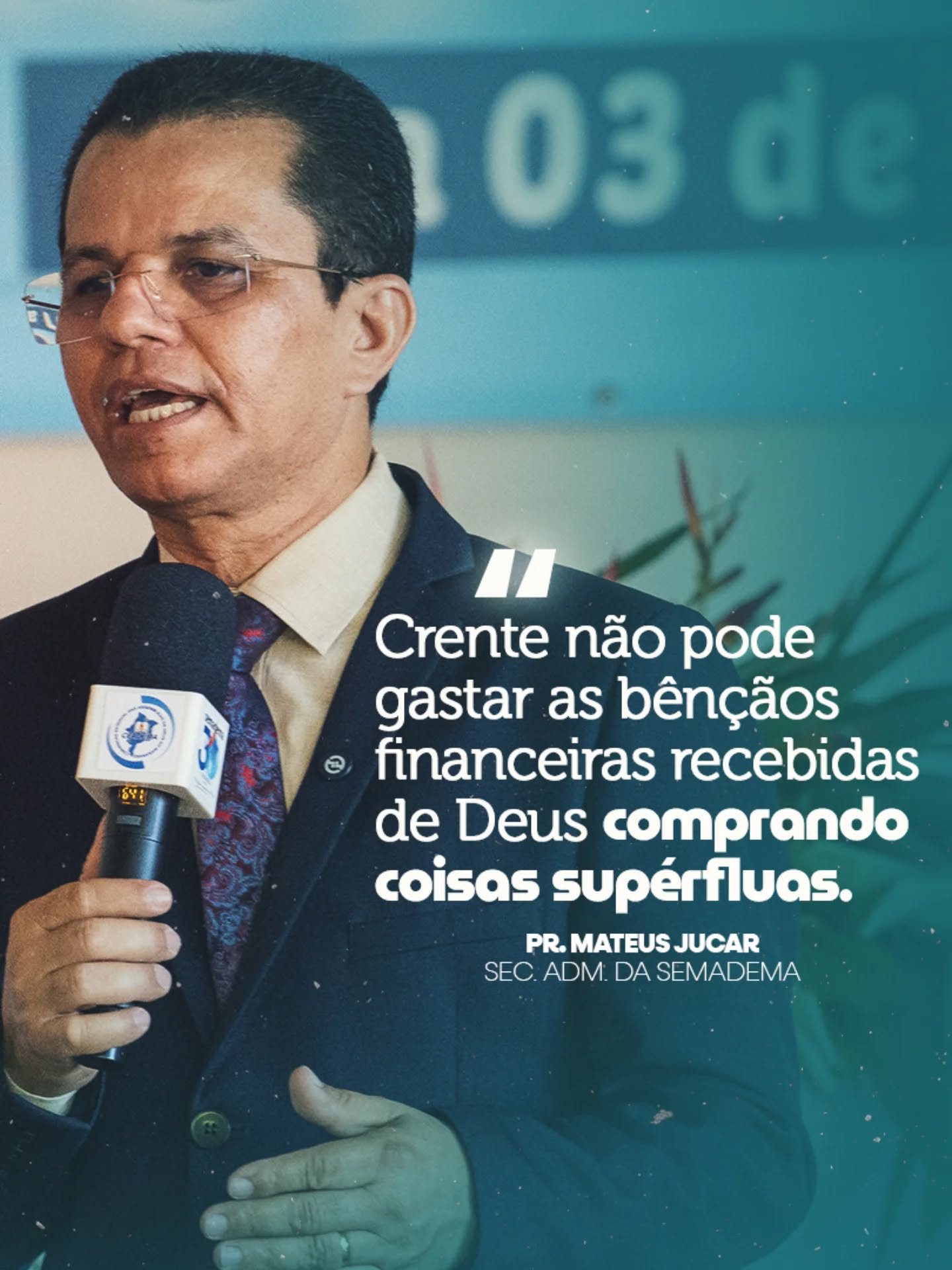 💰🔥 ECONOMIA DOMÉSTICA 

Na plenária, o Pr. Mateus Jucá trouxe um alerta importante: aquilo que Deus nos confia precisa ser administrado com sabedoria.

Bênçãos não são para desperdício, mas para propósito.
Viver com equilíbrio também faz parte do chamado! 🙏

✨ Semadema sempre em frente.

#Semadema #ImersãoMissionária #MordomiaCristã #VidaComPropósito #Missões