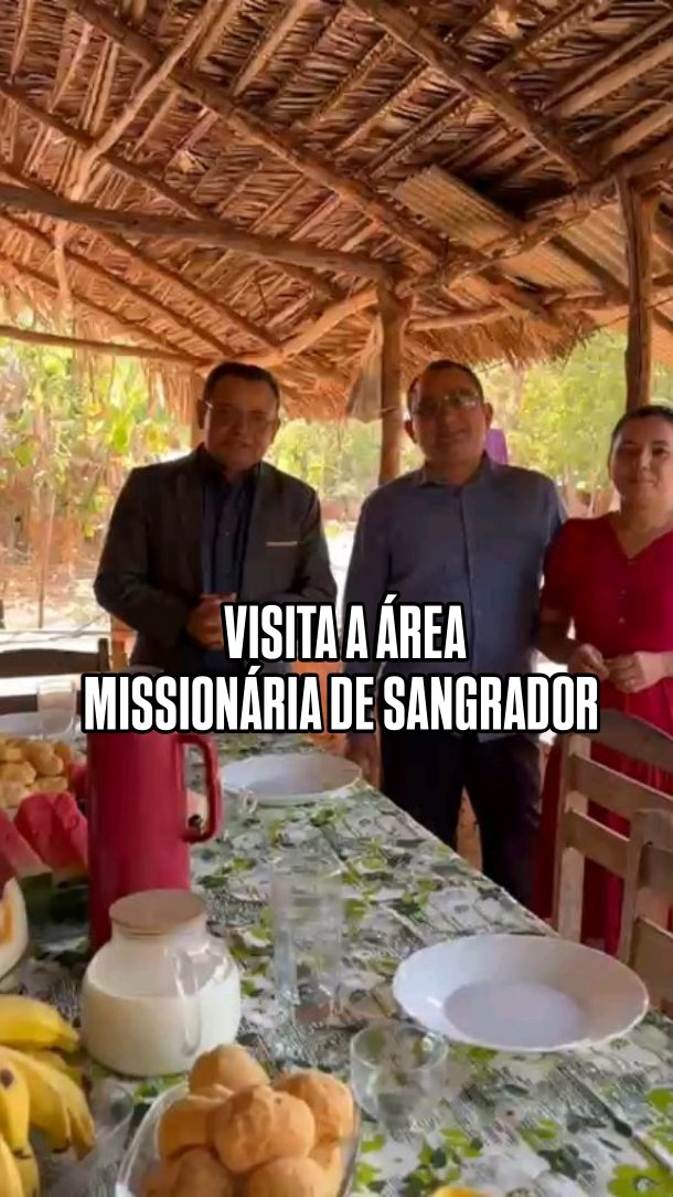 📍 VISITA À ÁREA MISSIONÁRIA DE SANGRADOR

O Pr. José Agnaldo, durante sua agenda de visitas às áreas missionárias, esteve na Área Missionária de Sangrador, onde foi recebido pelo Pr. Ronaldo Veras, líder da área missionária.

Um momento de comunhão, acompanhamento e fortalecimento da obra missionária, reafirmando o compromisso com o avanço do Evangelho em cada campo.

🌎 SEMADEMA — servindo e cooperando para o avanço da missão!