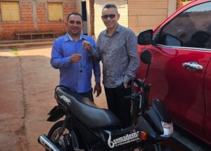 Pastor Francisco de Assis visita área missionária de Sangrador e entrega motocicleta para apoio ao trabalho missionário