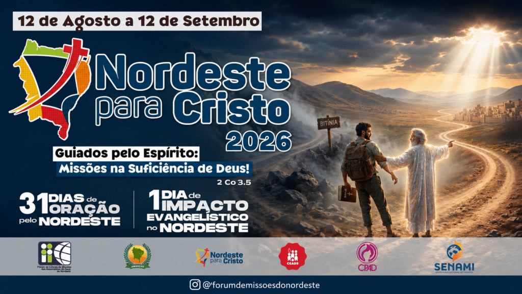 Nordeste para Cristo 2026: campanha missionária tem início com mobilização de igrejas em todo o Nordeste